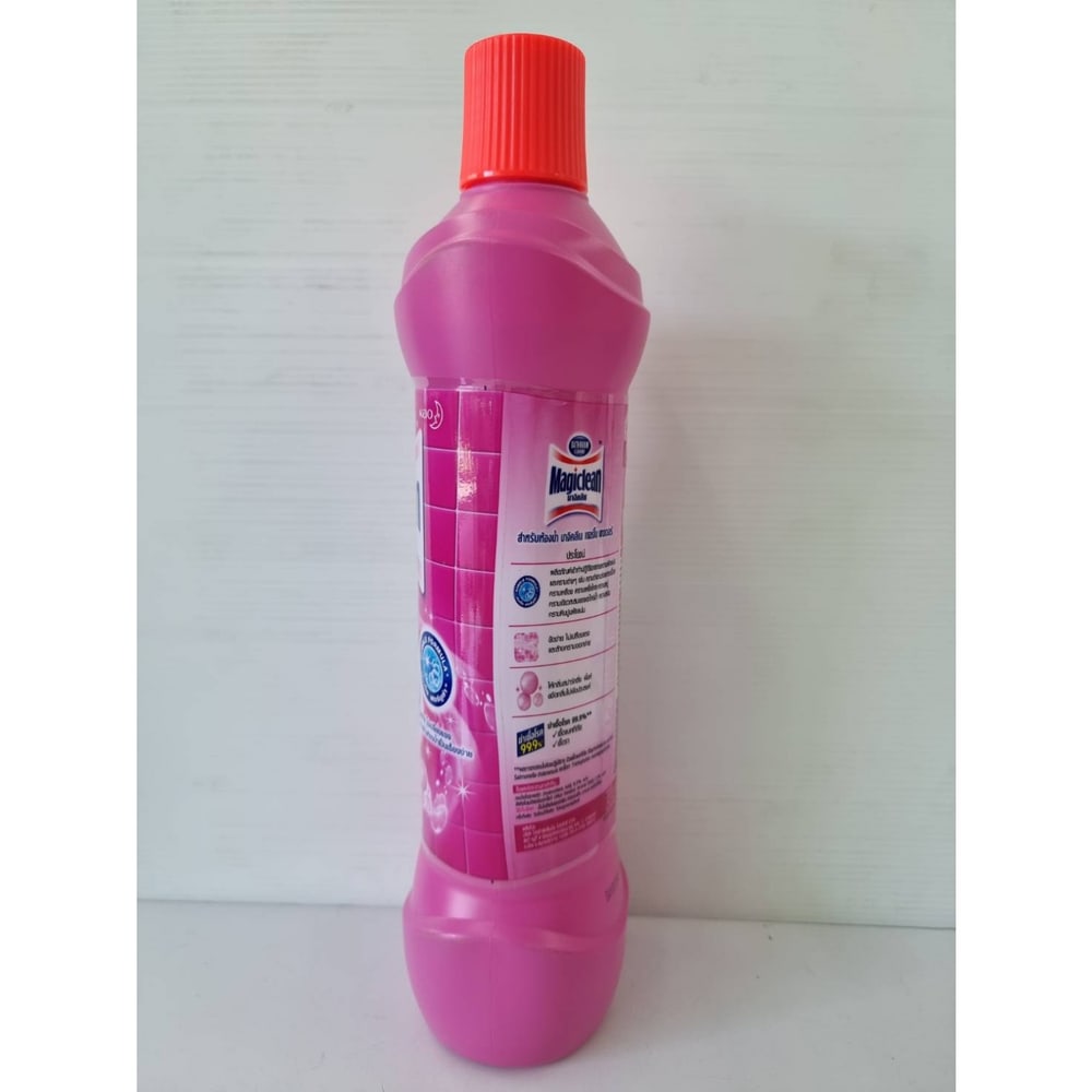 MagiClean น้ำยาทำความสะอาดห้องน้ำ กลิ่นสปาร์คกลิ้ง 850 มล. รุ่น เทอร์โบพาวเวอร์ สีชมพู