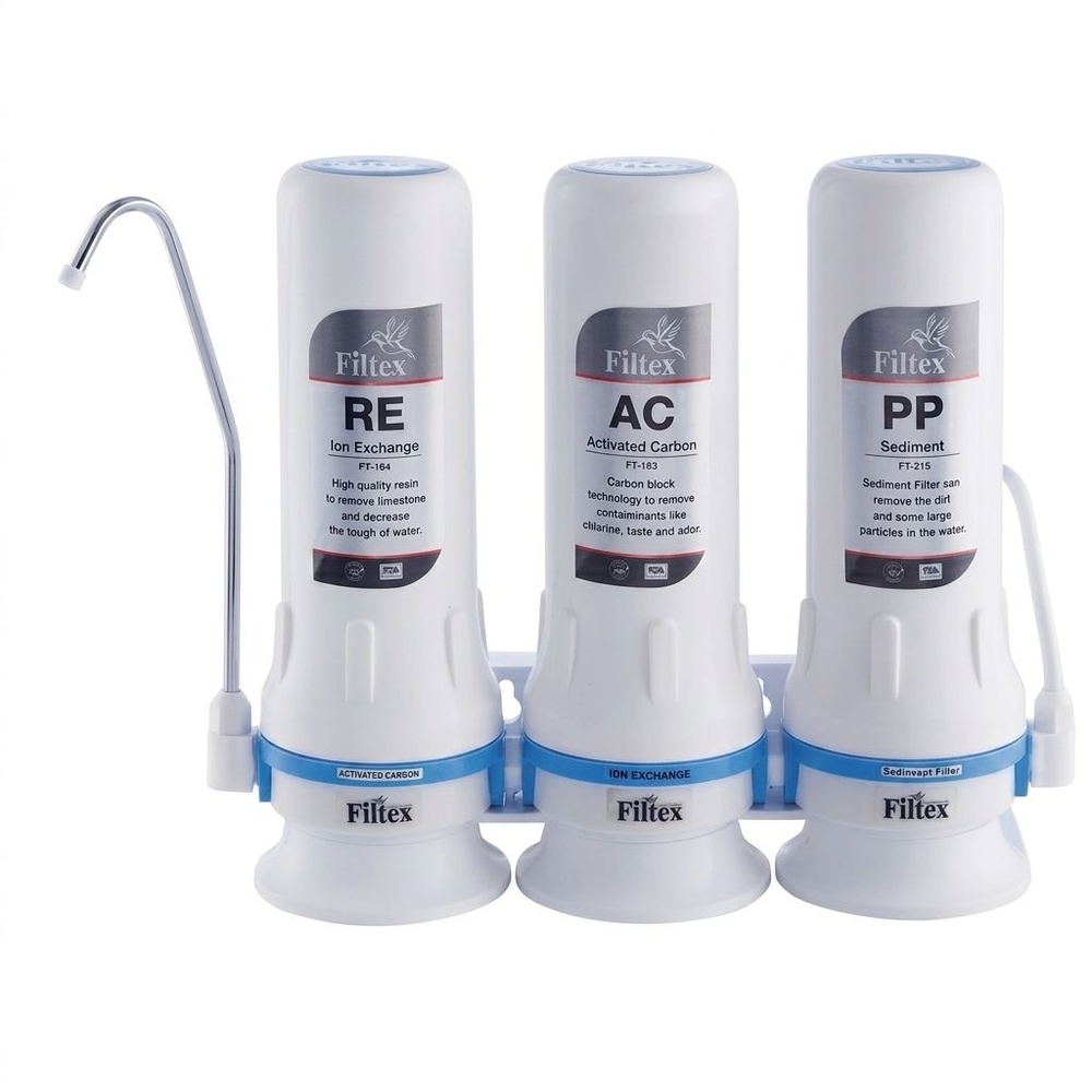 FILTEX เครื่องกรองน้ำดื่ม 3 ขั้นตอน FT-215 สีขาว