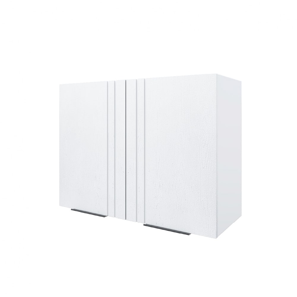 CLOSE Lumine ตู้แขวนคู่ uPVC 80x60cm. เซาะร่อง สีเพียวไวท์