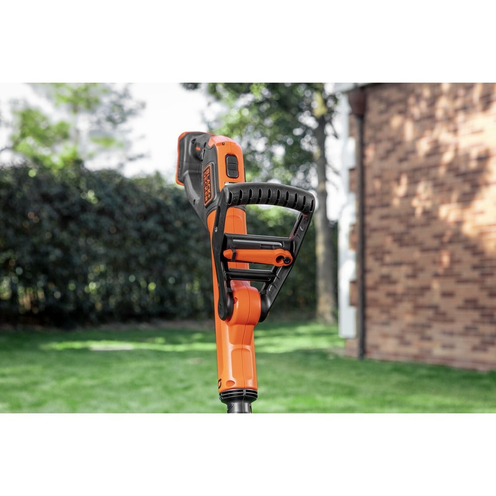 BLACK+DECKER เครื่องเล็มหญ้าไร้สาย 18V BCBT1820D1-B1 พร้อมหัวเส้นเอ็นและใบเรซิน(ใบมีดแบบพลาสติก)