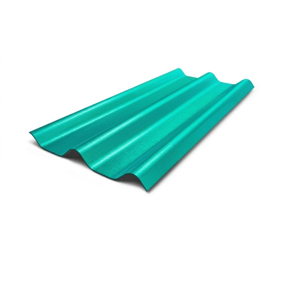 ห้าห่วง กระเบื้องหลังคาลอนคู่ 0.5x50x150 ซม. สีเขียวมาลาไคท์
