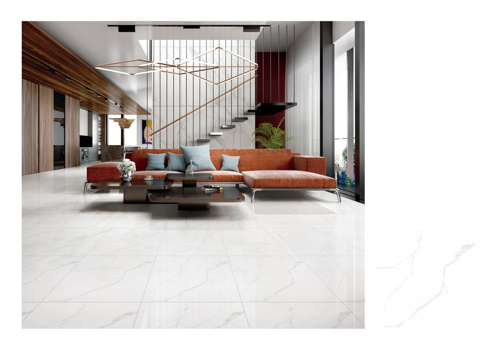 Marbella กระเบื้องเซรามิคปูพื้น 60x60 ซม. บาราน่า H7501 Gloss (4P) Random