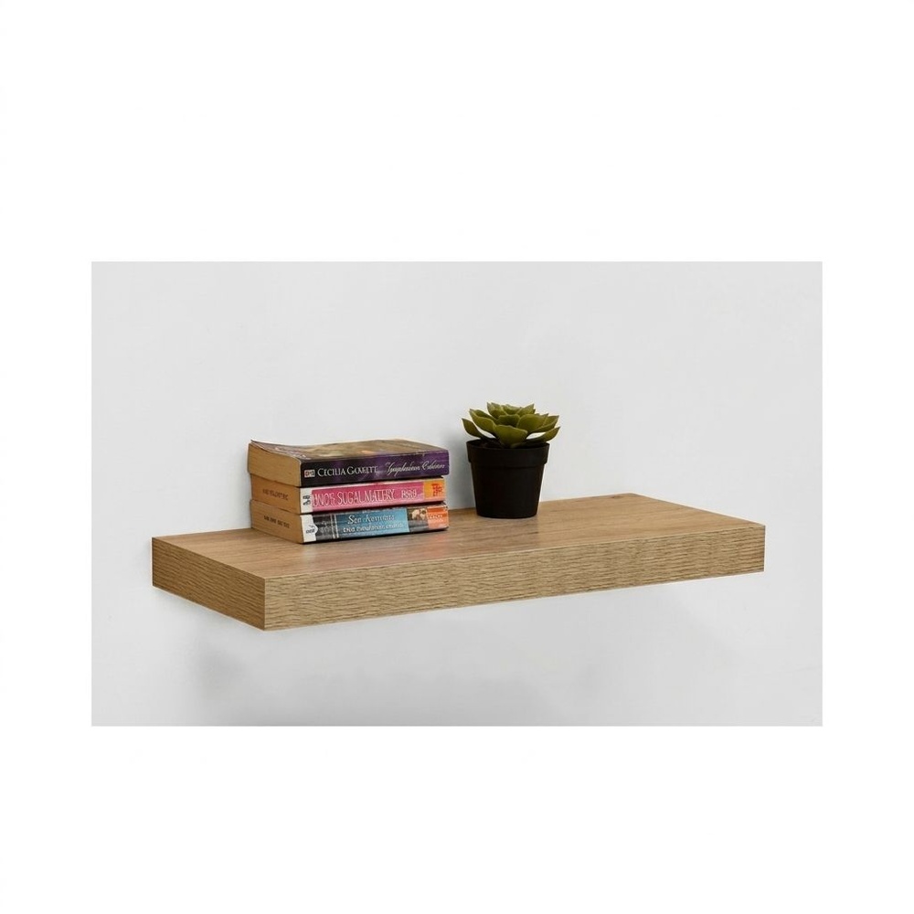Delicato ชั้นไม้ซ่อนขา GARRETT ขนาด23.5X60X5ซม. สีไม้