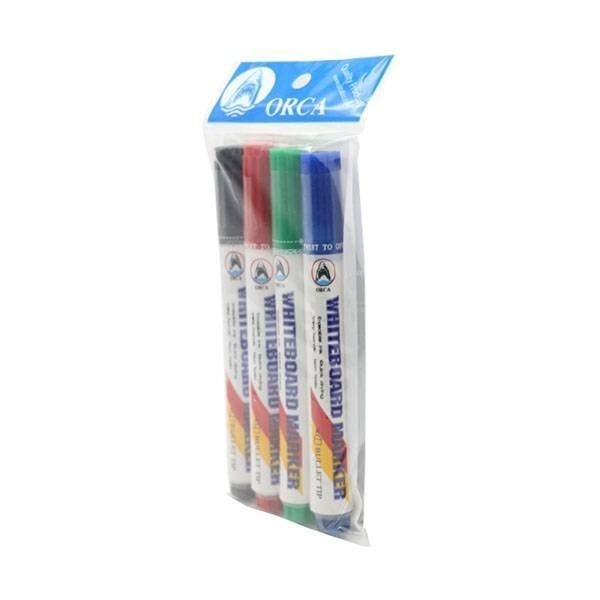 ORCA ปากกาไวท์บอร์ด (4 ด้าม/แพ็ค) คละสี