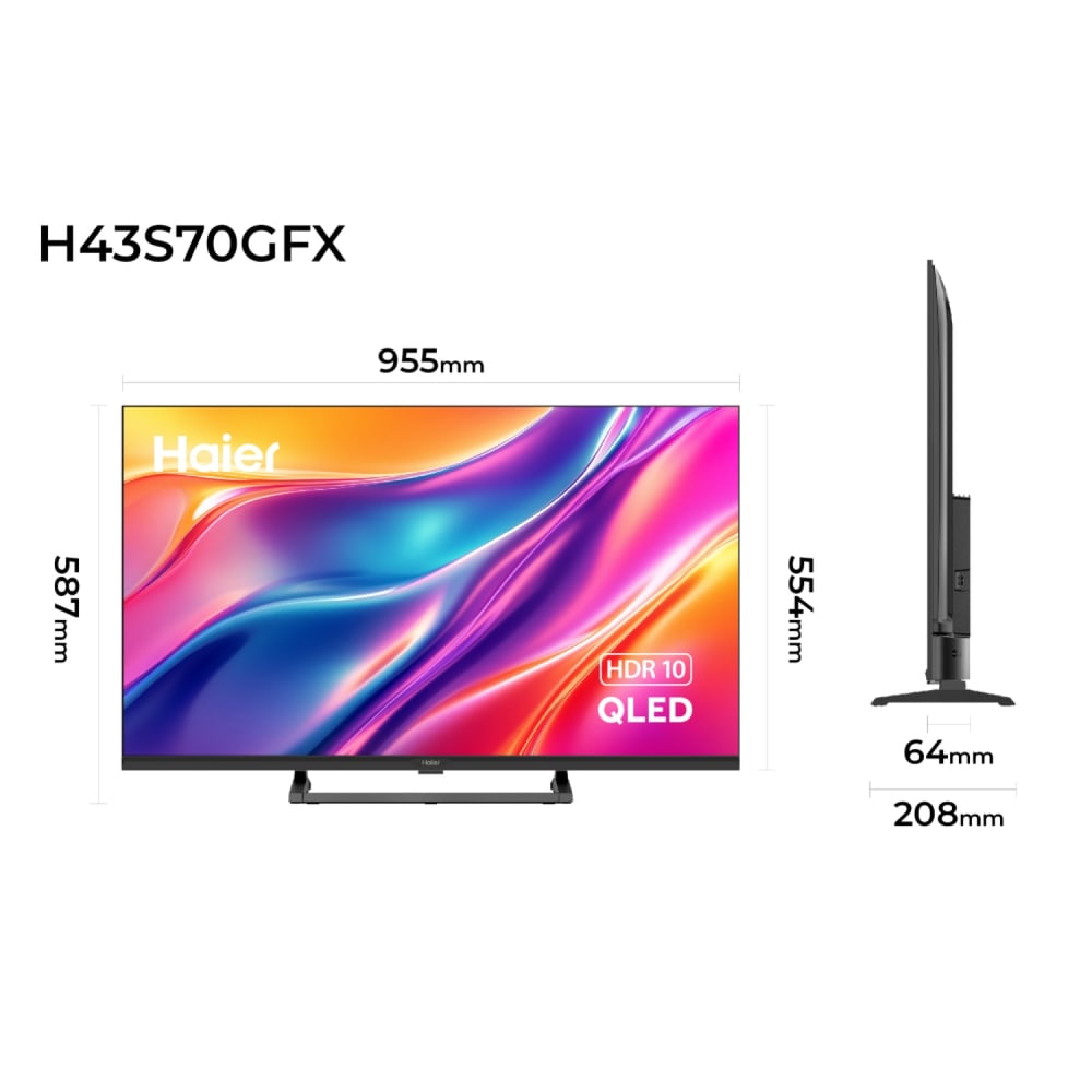 HAIER QLED TV FHD ขนาด 43 นิ้ว รุ่น H43S70GFX