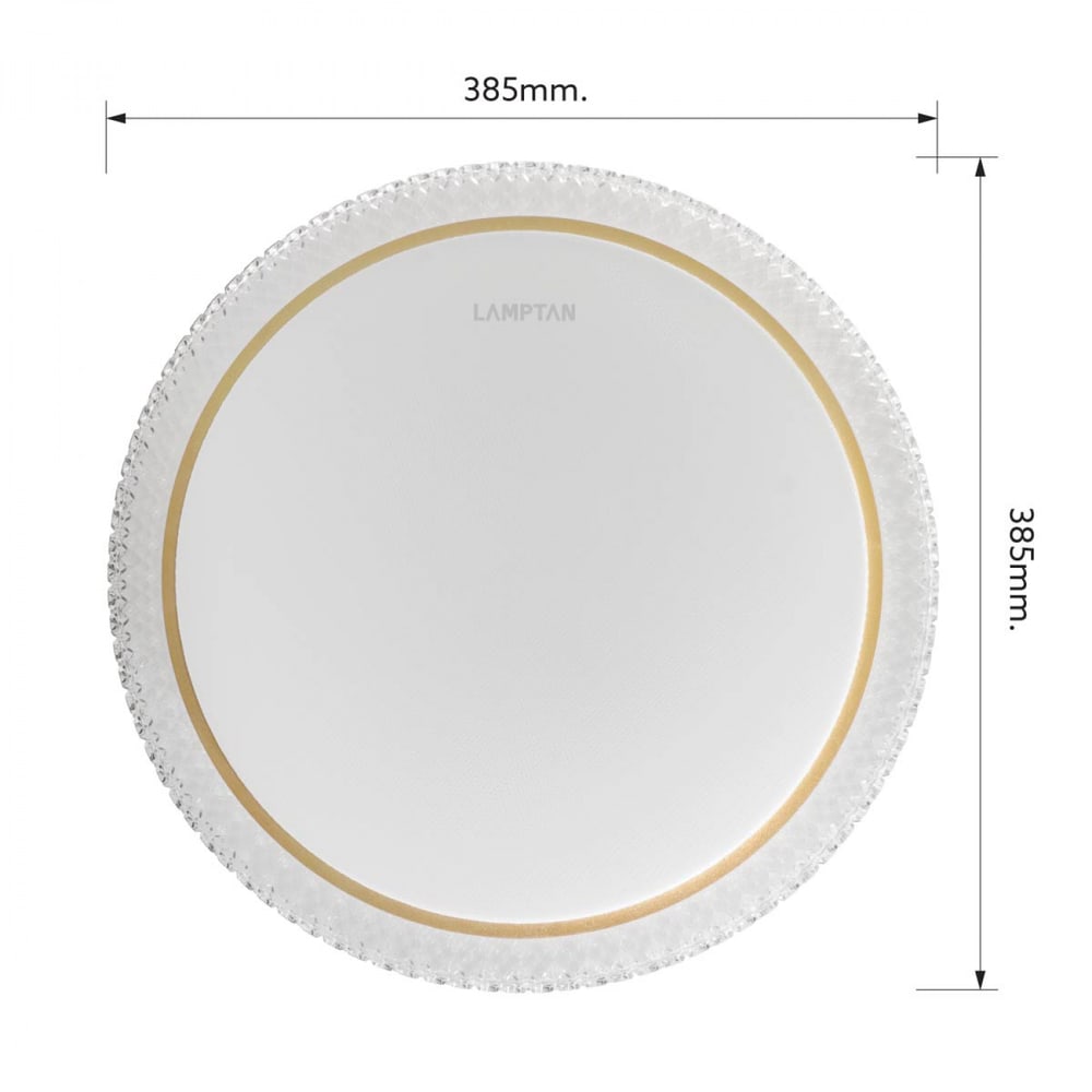 LAMPTAN โคมไฟเพดาน LED 36W รุ่น CRYSTAL GOLD มัลติสมาร์ท