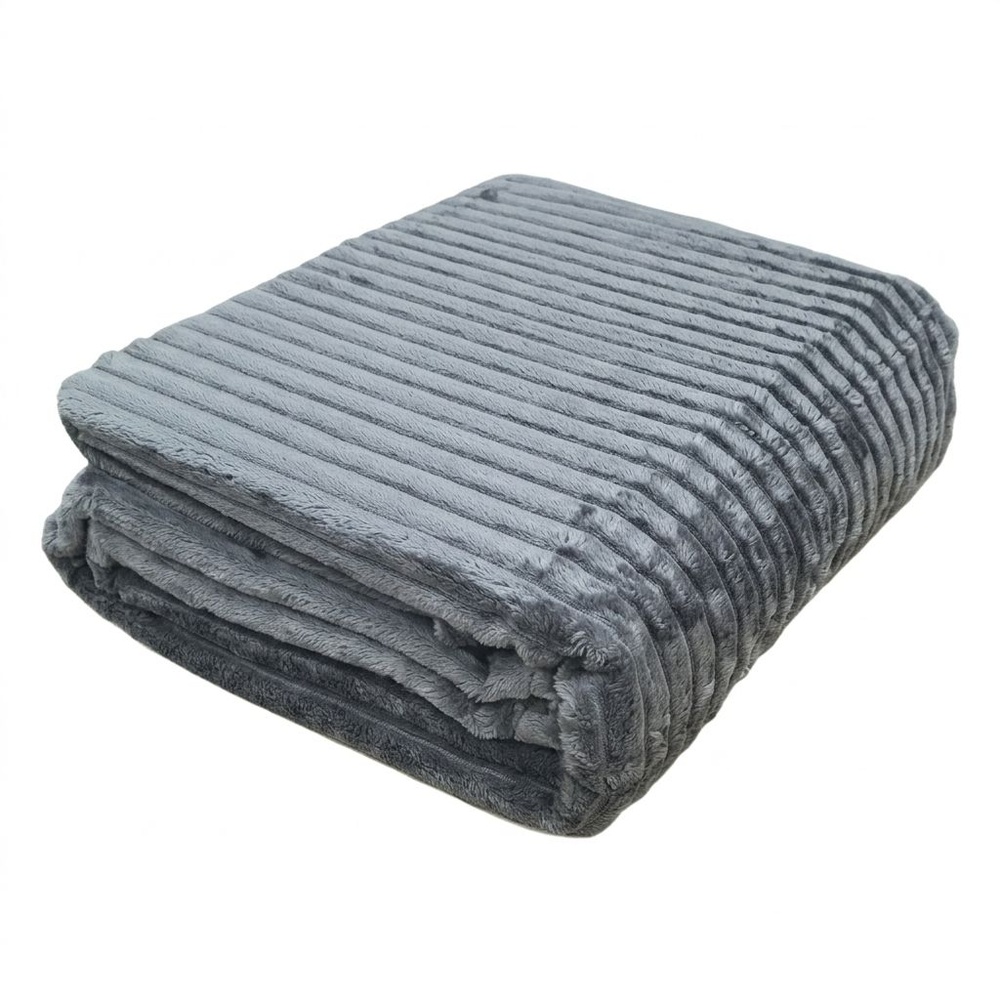 Truffle ผ้าห่ม รุ่น Nako-06 ขนาด 150x200 ซม. สีเทาเข้ม