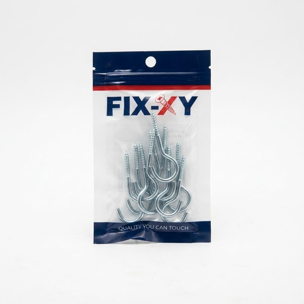 ตะขอตัวซี เบอร์8 รุ่น EK-017-S (10ชิ้น/แพ็ค) FIX-XY