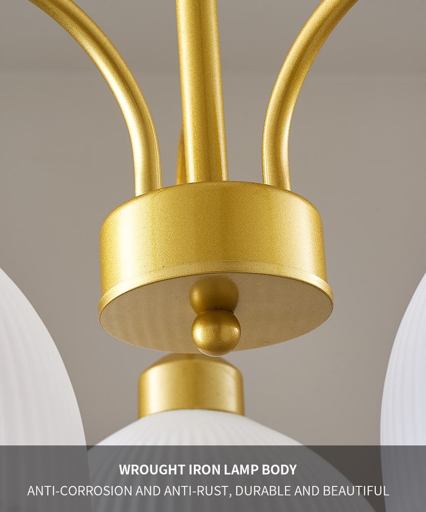 EILON ชุดโคมไฟแขวนเพดาน LED 18W สีทอง รุ่น EETYD-BCMD6825/3