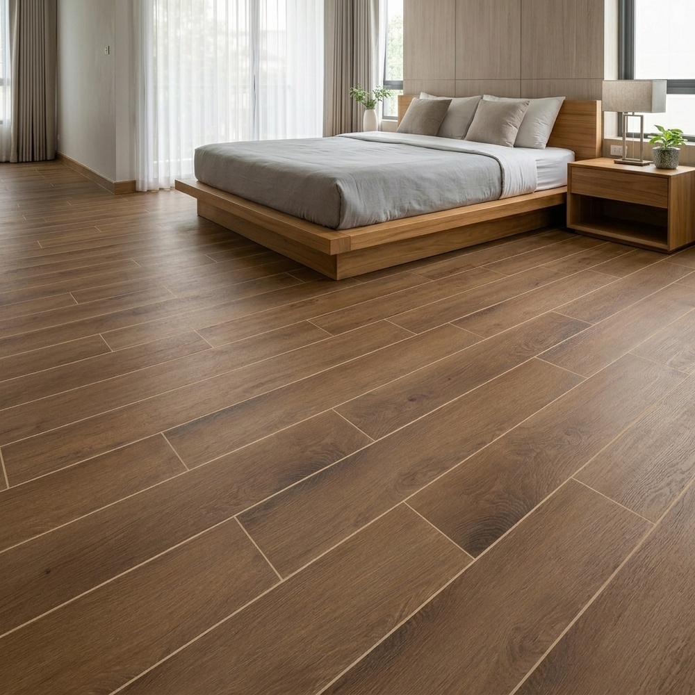 Tapio กระเบื้องยางหลังกาว ขนาด 1524x9144x2mm รุ่น light brown wood 2PBJ013 (2.23m2/box) (16P)