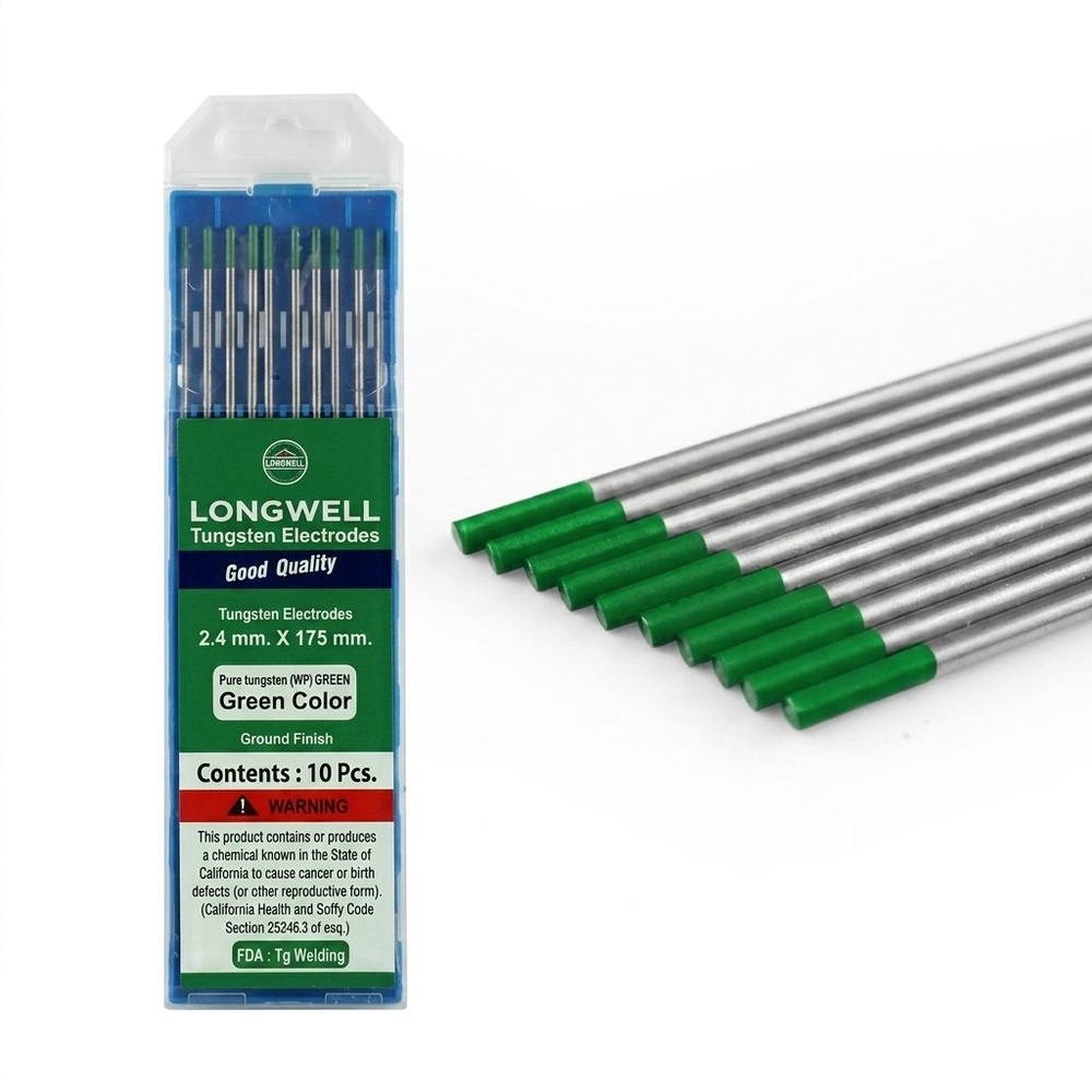 ลวดเชื่อมทังสเตน 2.4 mm. สีเขียว Longwell