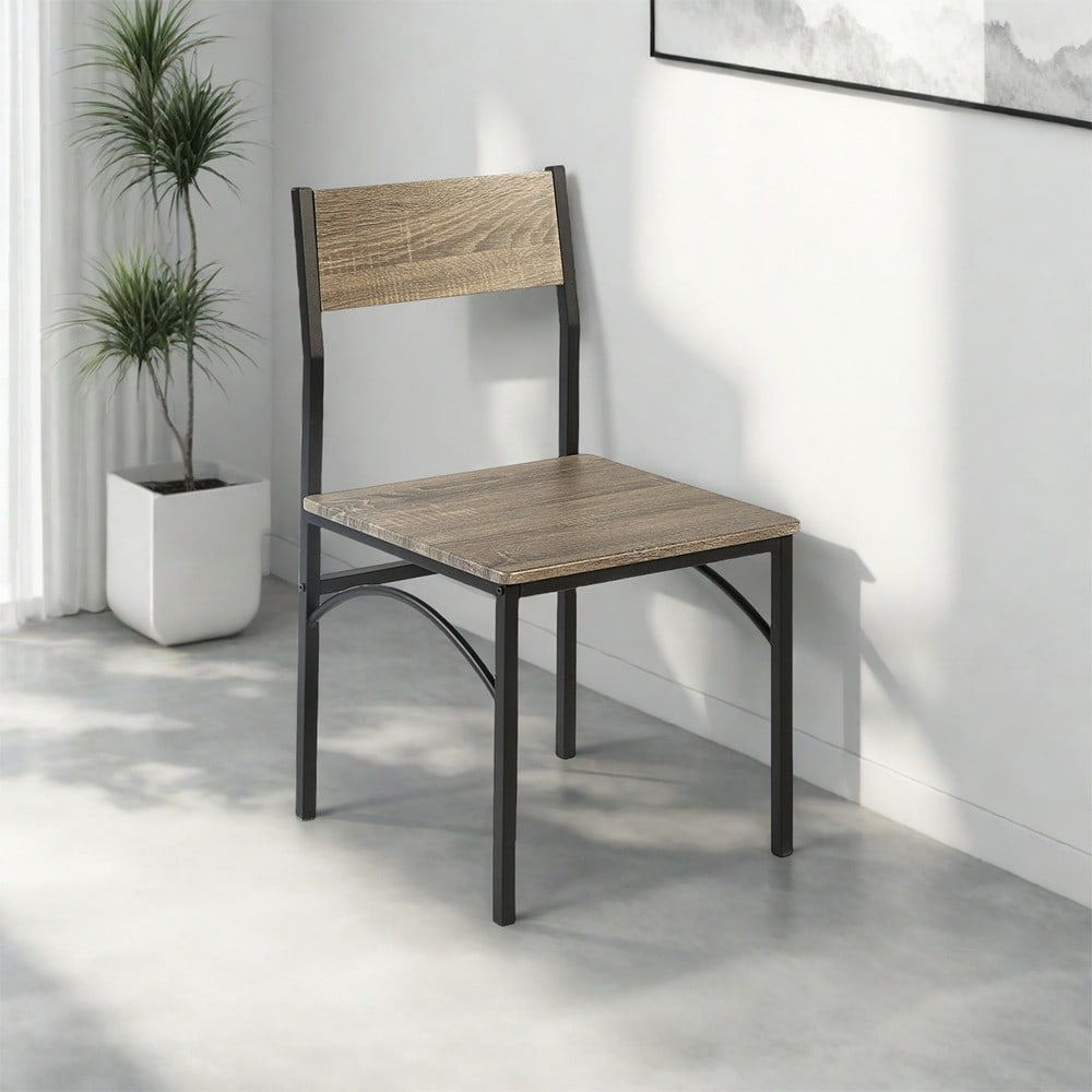 Delicato ชุดโต๊ะอาหาร 2 ที่นั่ง รุ่น Yuki โต๊ะ:75X75x76 ซม. เก้าอี้:46X51X82ซม. สีน้ำตาลอ่อน