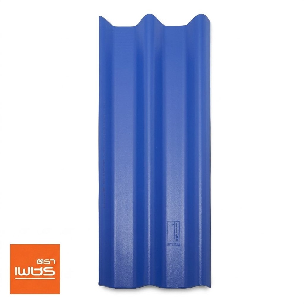ตราเพชร กระเบื้องหลังคาลอนคู่ 0.4x50x150 ซม. สีฟ้ารุ่งโรจน์