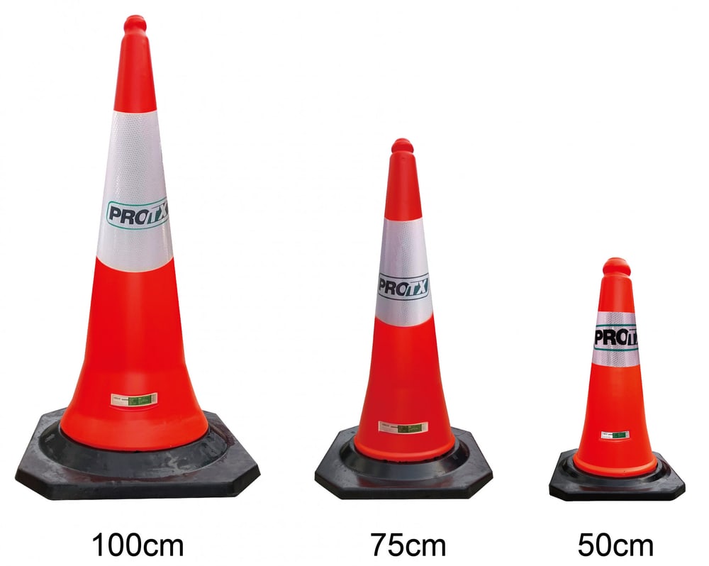 PRO-TX กรวยจราจร PVC รุ่น DTRC821 สีส้ม ขนาด 75 ซม.