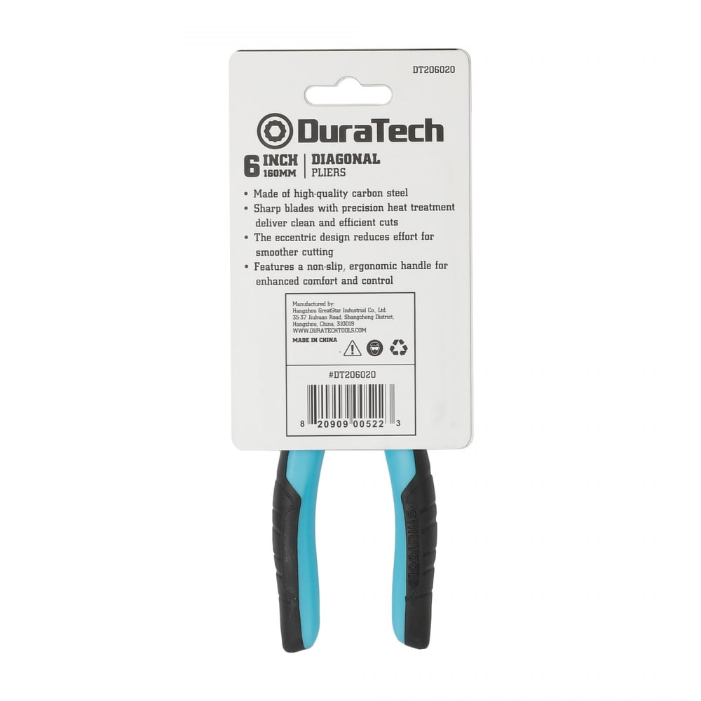 Duratech คีมปากเฉียง CR - V ขนาด 6 นิ้ว รุ่น DT206020