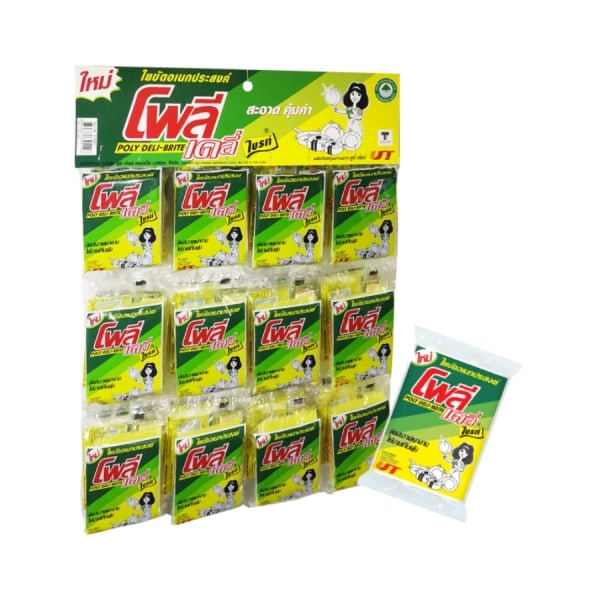 Poly-Brite ฟองน้้ำใยขัดอเนกประสงค์ รุ่น Deli-Brite 331-10 (24ชิ้น/แผง)