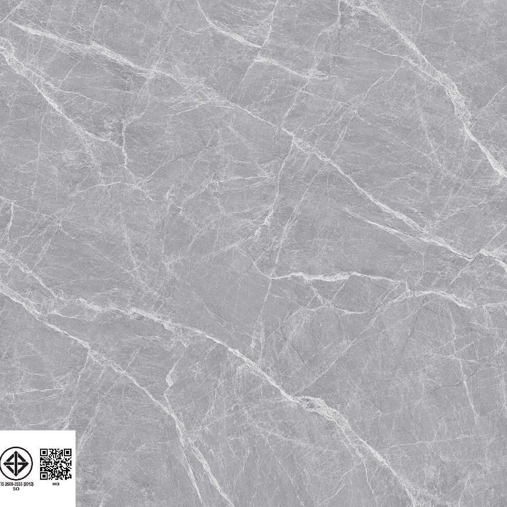 Marbella กระเบื้องเซรามิคปูพื้น 60x60 ซม. รุ่น เนลสัน เทา หน้าเงา Random R/T (4P)