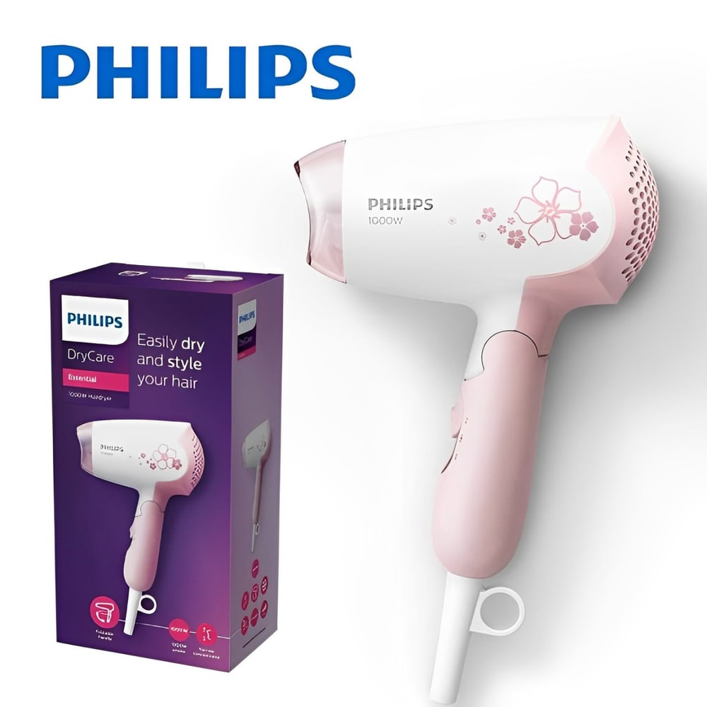 ไดร์เป่าผม HP8108 1000วัตต์ สีขาว-ชมพู PHILIPS