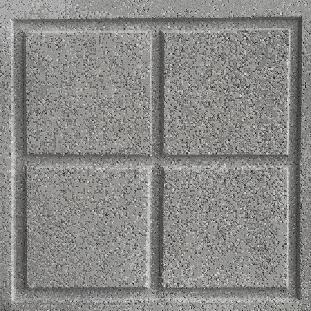 วีบล็อค อิฐบล็อกทึบ ลายสี่เหลี่ยมโดมิโน่ ขนาด19x19x9ซม.
