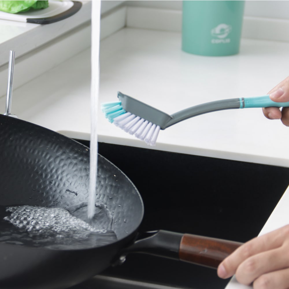 ICLEAN แปรงขัดอเนกประสงค์ รุ่น GTG52514 ขนาด 3x7x26 ซม. สีเขียว-เทา