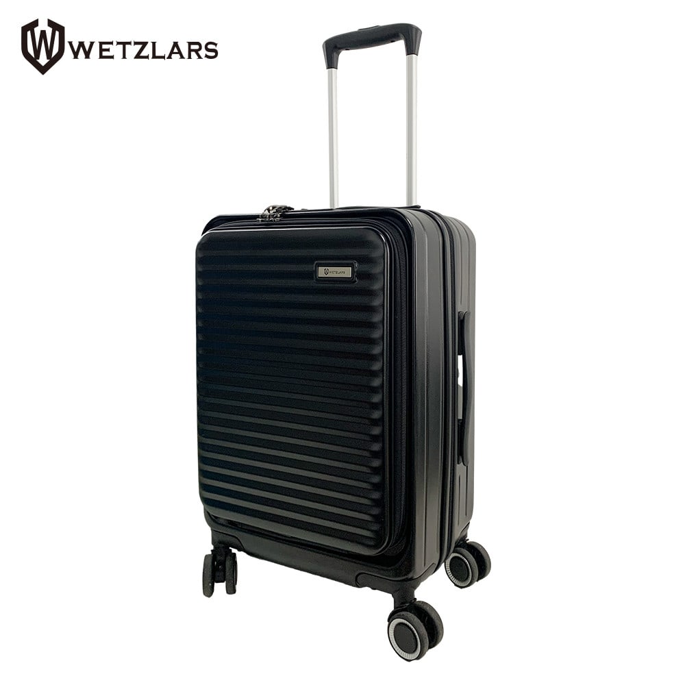 WETZLARS กระเป๋าเดินทาง ขนาด 20 นิ้ว พร้อมช่องใส่ของด้านหน้า รุ่น Sally ขนาด 21x33x50 ซม. สีดำ