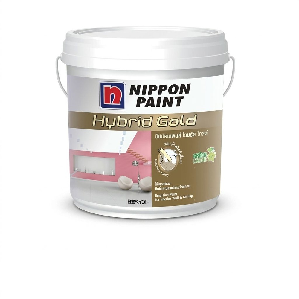 NIPPON สีน้ำอะคริลิกภายใน ไฮบริด โกลด์ ฟิล์มด้าน เบส A 1 กล.