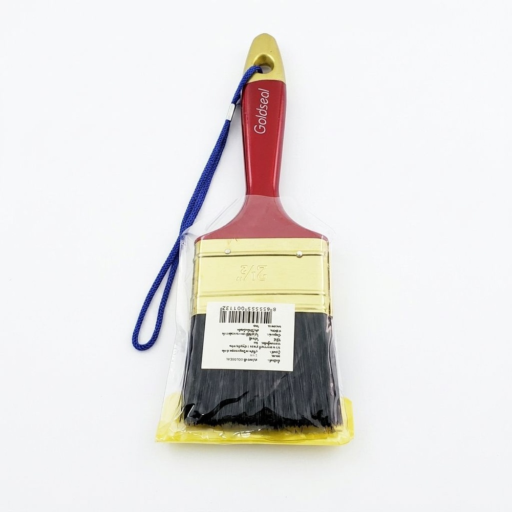 GOLDSEAL แปรงทาสีขนดำ ขนาด 2 1/2 นิ้ว สีแดง-ดำ