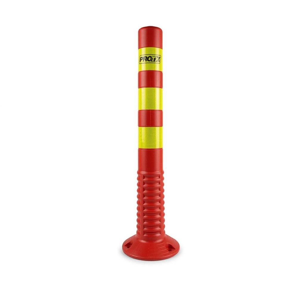 เสากั้นจราจร PU แถบสะท้อนแสงสีเหลือง รุ่น PQS-RS37 75cm. PROTX