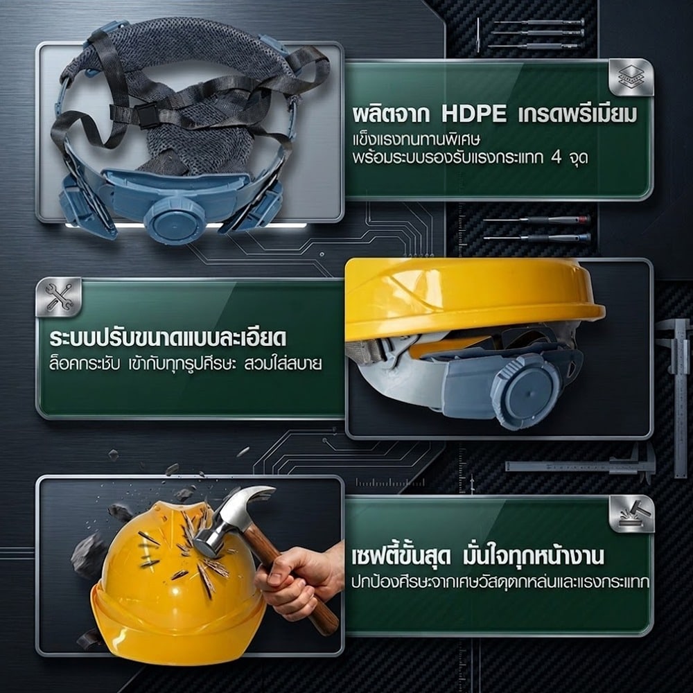 PROTX หมวกนิรภัย รุ่น CA04-Y สีเหลือง