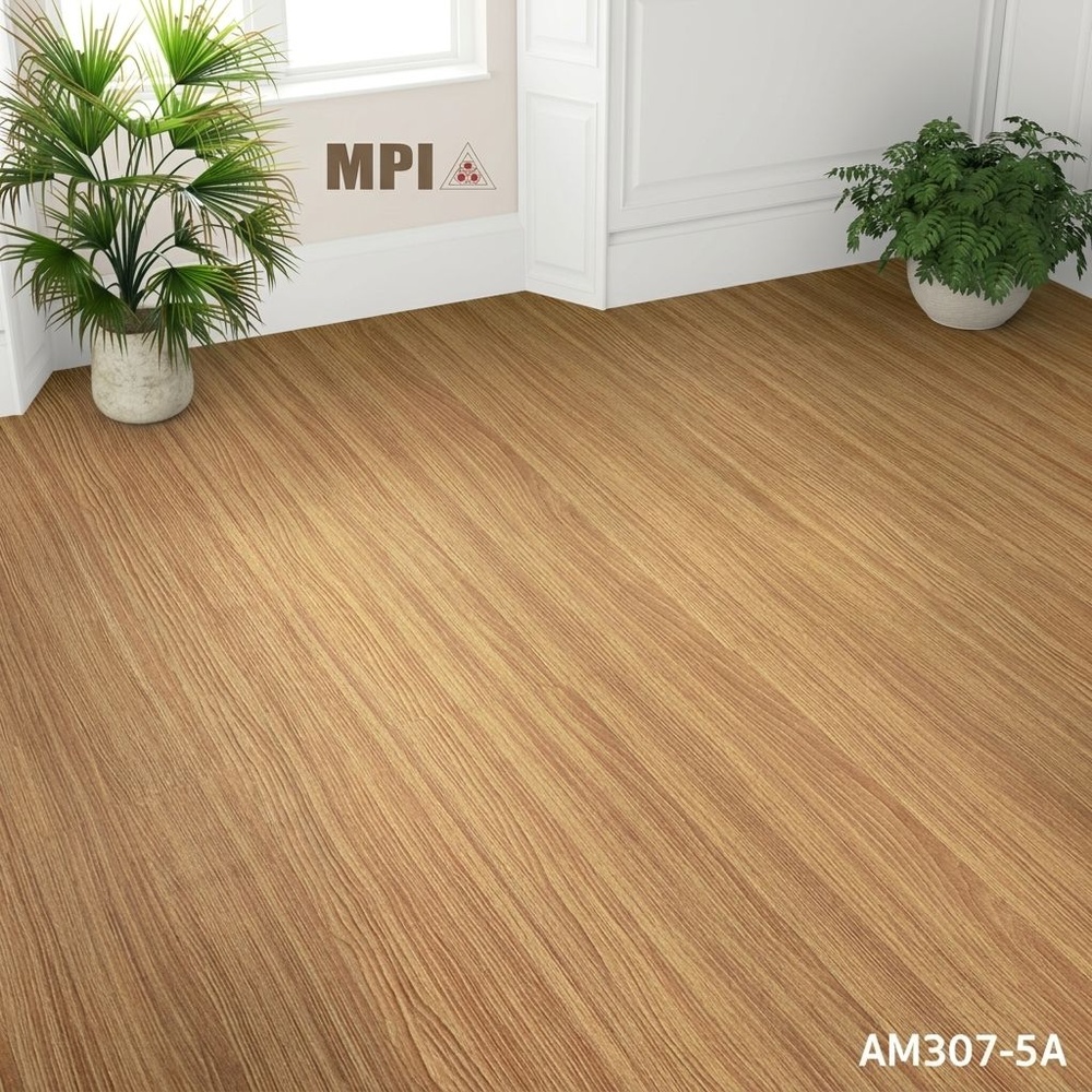 MPI เสื่อน้ำมัน รุ่น AM307/5A ขนาด 1.37ม. x 5.4ม.หนา 0.30 มม. ลายผิวไม้น้ำตาล