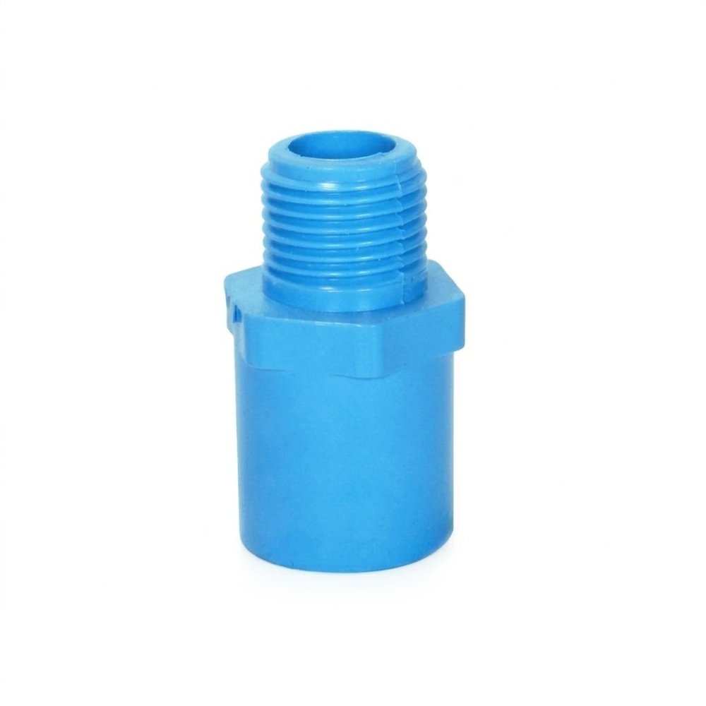SCG ข้อต่อตรงเกลียวนอก หนา 1 1/4"(35) ชั้น 13.5 สีฟ้า