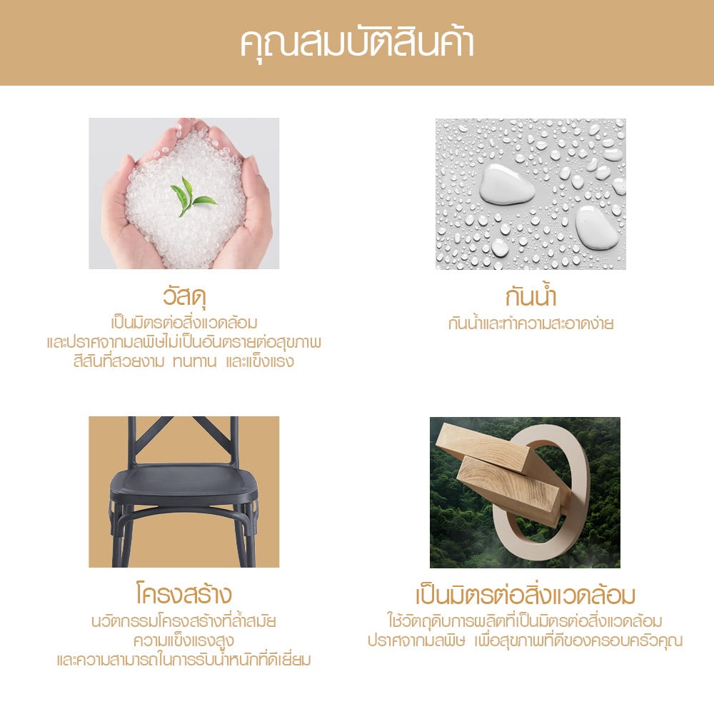 PULITO เก้าอี้จัดเลี้ยง รุ่น Xelia ขนาด 46x50x89 ซม.สีดำ