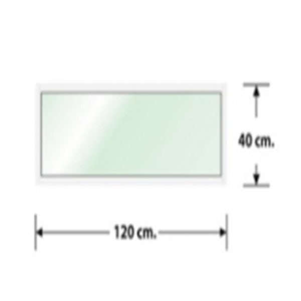 WELLINGTAN (LIKE) ช่องแสงอะลูมิเนียม 120 x 40 ซม. สีชา
