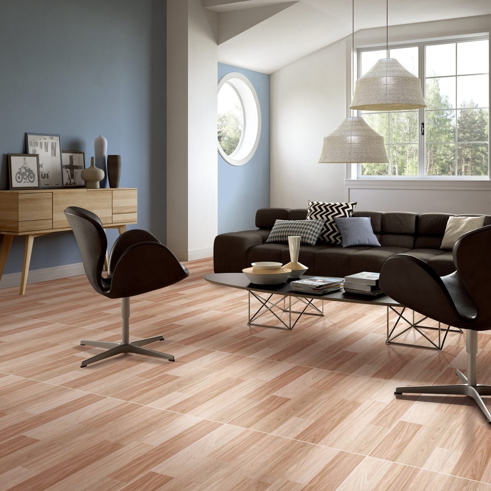 Marbella 60x60 กระเบื้องเซรามิคปูพื้น รุ่น บาเก้ วูดบราวด์ HS4084 (4P).A (Satin)