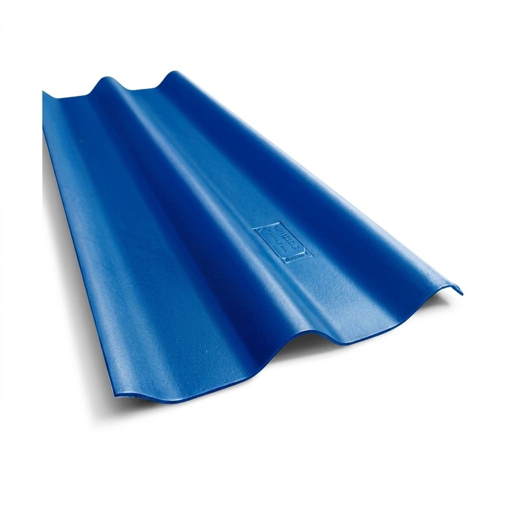 ตราเพชร กระเบื้องหลังคาลอนคู่ 0.5x50x150 ซม. สีฟ้ารุ่งโรจน์
