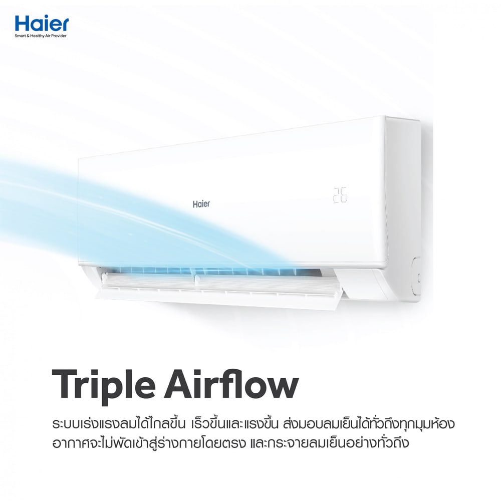 Haier เครื่องปรับอากาศ Fix Speed 9200 BTU HSU-10CQRD03T