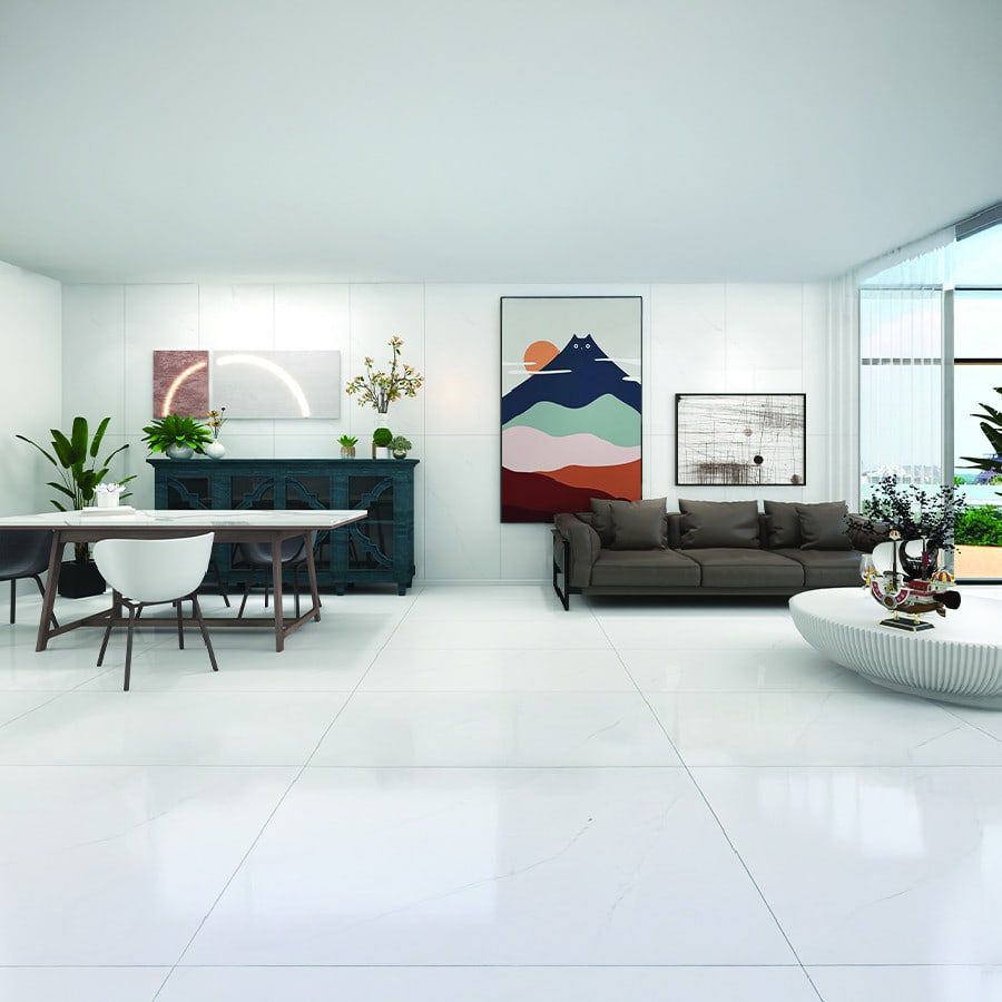 Marbella 60x120 ซม. กระเบื้องพอร์ซเลน รุ่น DKY612010 ซอฟ คาราร่า (3P/2.15 ตร.ม.) Gloss random