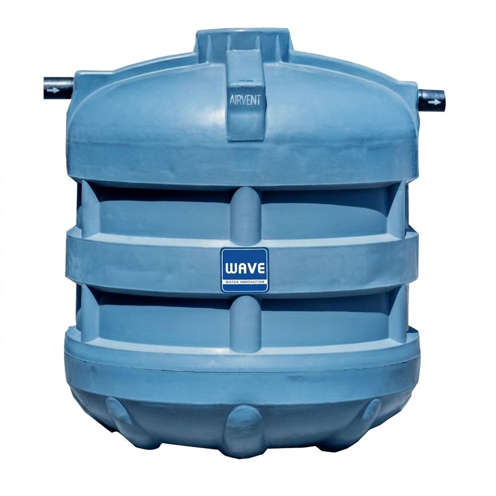 WAVE ถังบำบัดน้ำเสียชนิดกรอง ขนาด 5000L รุ่น WF สีเทา