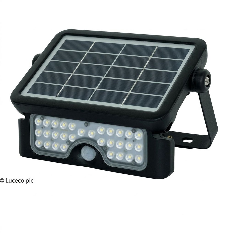 LUCECO ไฟ LED ฟลัดไลท์โซล่าร์เซลล์ 5W รุ่น LEXSF6B40-GH