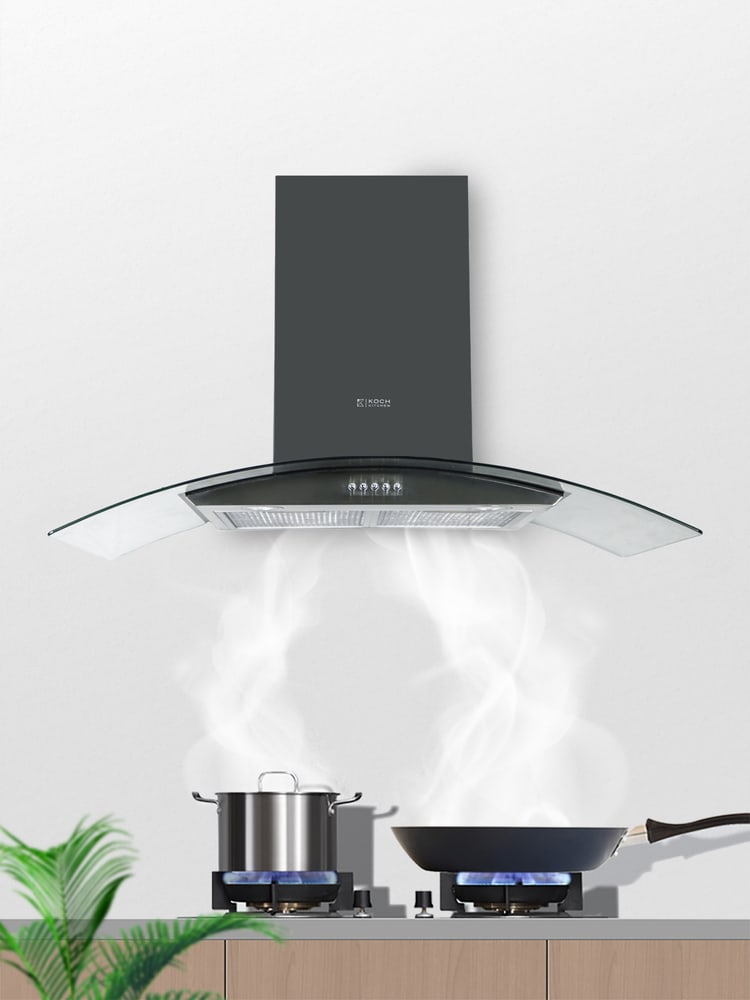 KOCH KITCHEN เครื่องดูดควันติดผนัง 90 ซม. MARRAKESH สีเทา