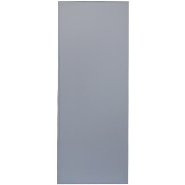 WELLINGTAN ประตูพีวีซีบานทึบพร้อมวงกบ รุ่น G1 ขนาด 70x200ซม. สีเทา (ไม่เจาะลูกบิด)