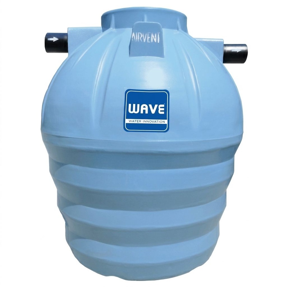 WAVE ถังบำบัดน้ำเสียแยกประเภทชนิดเกรอะ ขนาด 1600L รุ่น WS สีฟ้า