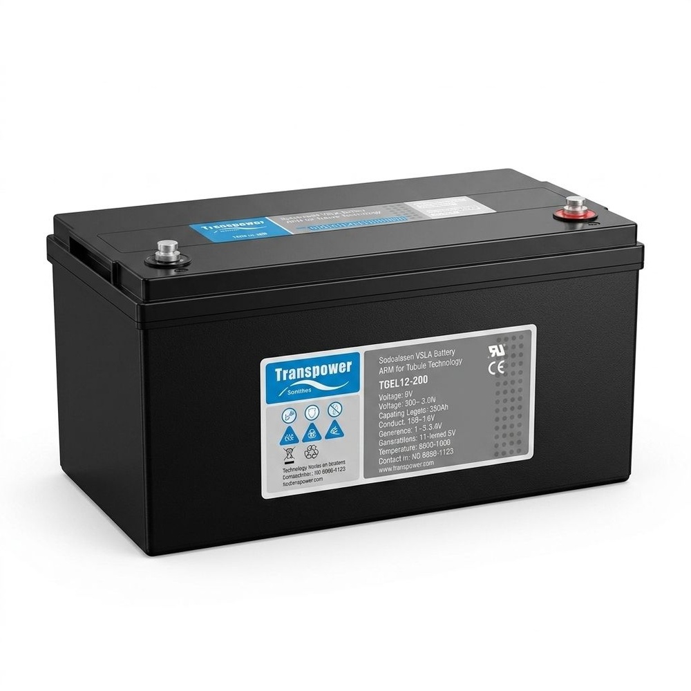 Transpower แบตเตอรี่ 12V 200A รุ่น TGEL12-200 สีดำ O.