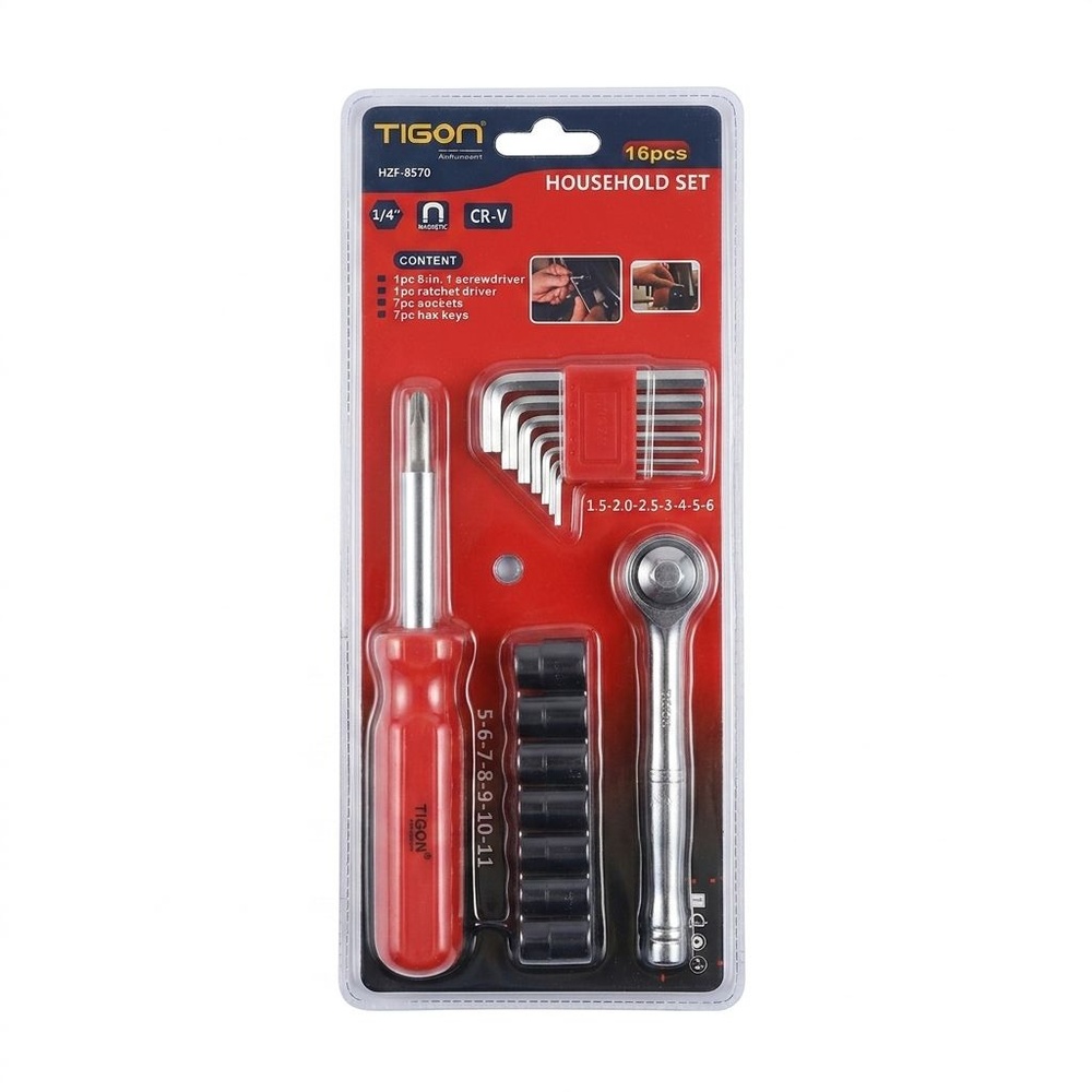 TIGON ชุดเครื่องมือ รุ่น HZF-8570 16ชิ้น