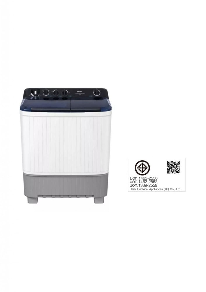 HAIER เครื่องซักผ้า 2 ถัง 13 kg รุ่น HTW130-1217BS