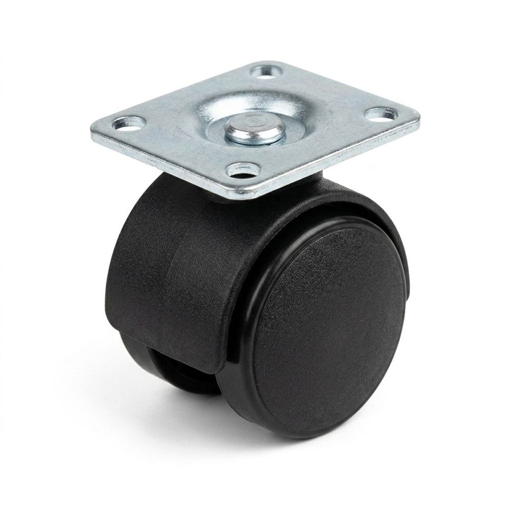 KAMPER ล้อแป้นหมุน Black Nylon 35มม (1.4นิ้ว) รุ่น TWP-35