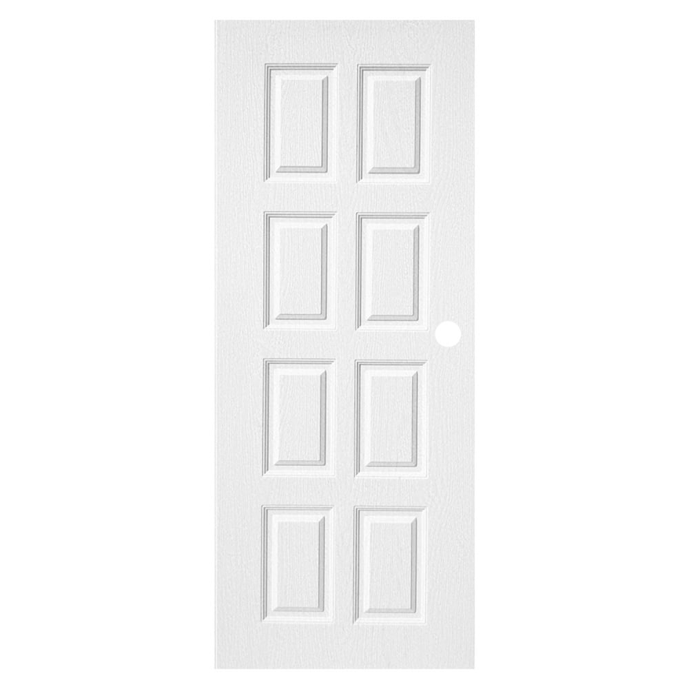 WELLINGTAN ประตู UPVC รุ่น WT003N (สำหรับใช้ภายนอก) ลูกฟัก ขนาด 90x200 ซม. สีขาว (เจาะลูกบิด)