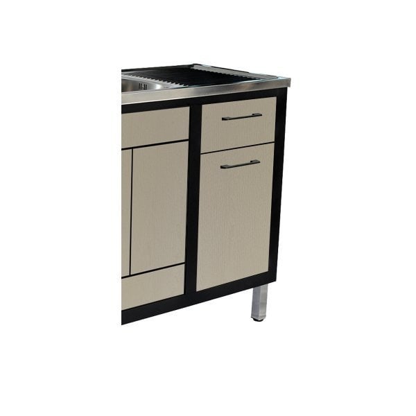 CLOSE ตู้ตั้งพื้น UPVC LABARIS ขนาด 2หลุม 1ที่พัก ขนาด 120x85x50 ซม. สีเบจ