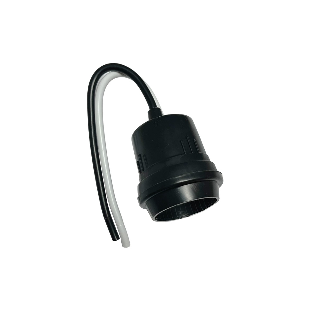 V.E.G. ขั้วหลอดไฟ E-27 รุ่น R028H (ขั้วกันน้ำ) สีดำ
