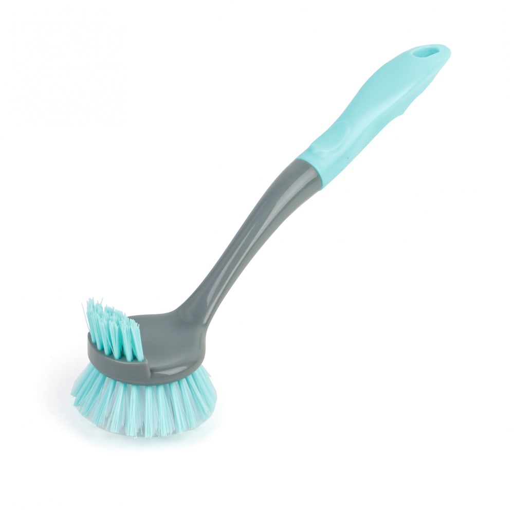 ICLEAN แปรงขัดกะทะ รุ่น GTG56927 ขนาด 7x7x31 ซม. สีเขียว-เทา